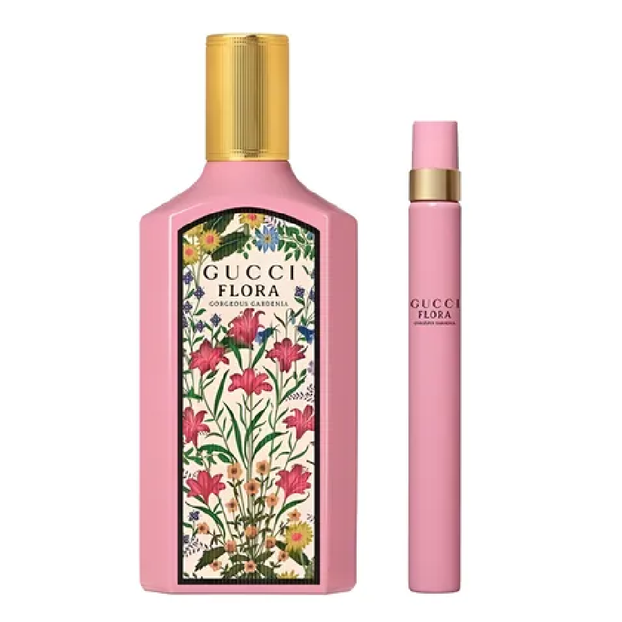 Set Gucci Flora Gorgeous Gardenia EDP 100ml Và Mini 10ml - Ảnh 4